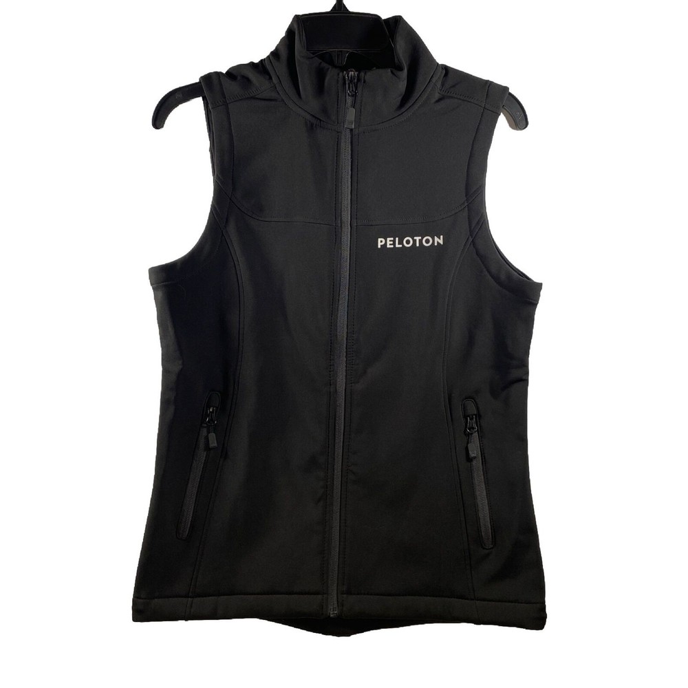 Stormtech Peloton Women’s Black Softshell Vest Performance Cycling Full Zip Sz S
